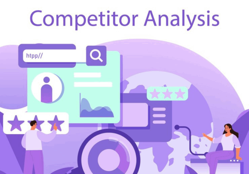 competitor analysis by evaluating online data, user ratings, and performance insights to understand market position.
